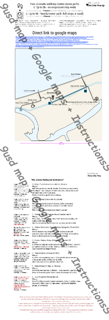 Old Dubai Walking Route Map